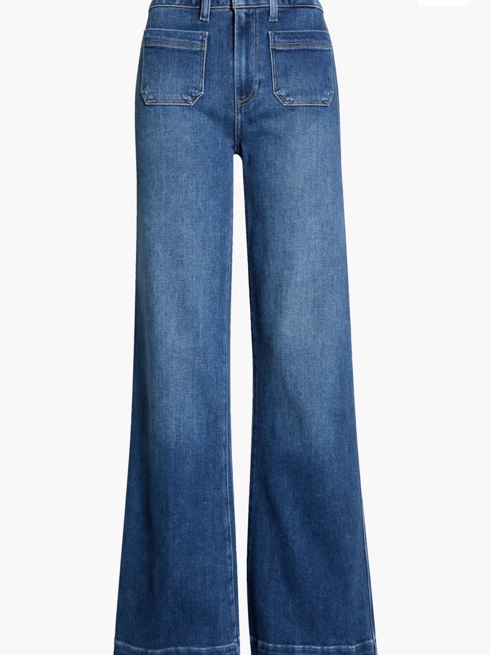 Paige Connie High Waist Wide Leg Jeans Waist 31 Blue